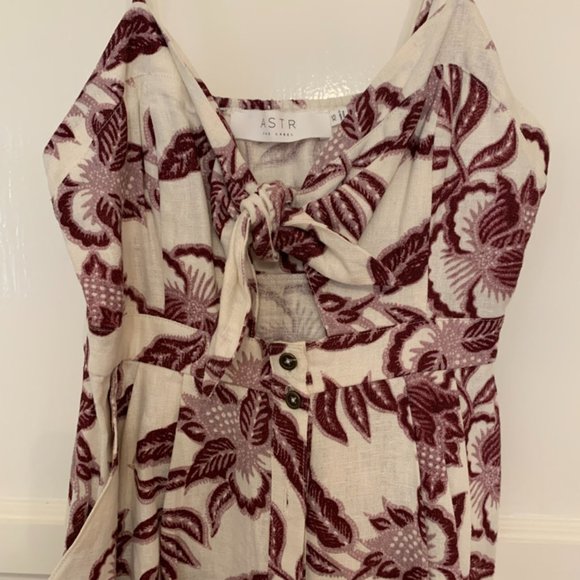 Astr the Label Floral Mini Dress with Cutout - Picture 2 of 4